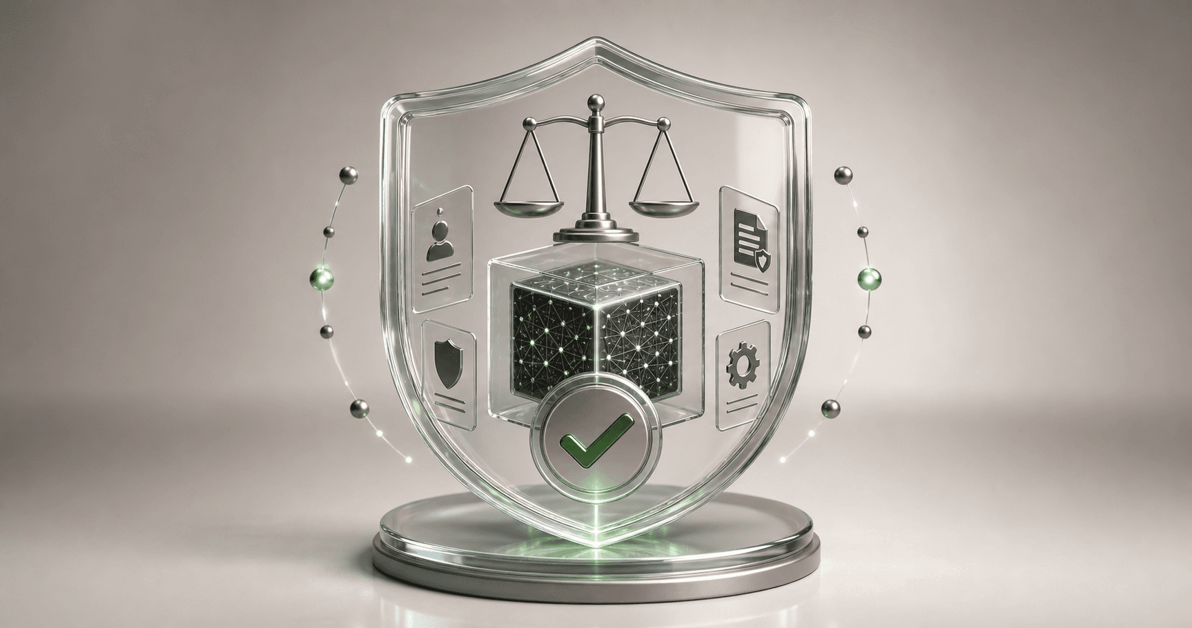 Ethical AI governance dashboard with trust and risk controls