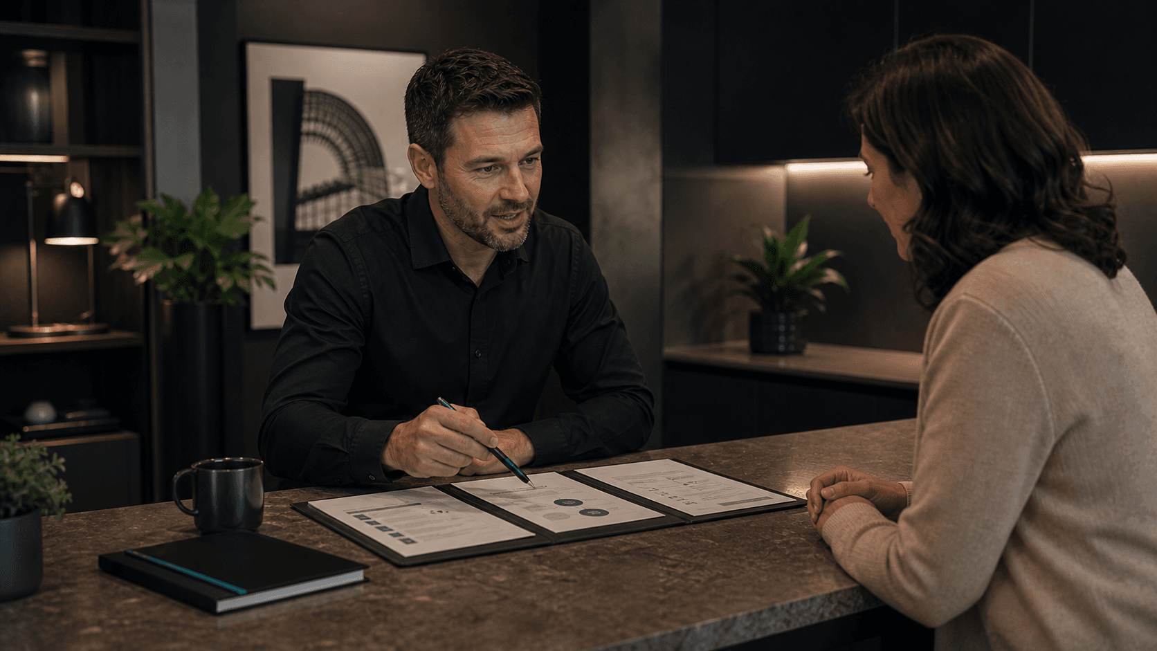 OnIT Solutions consultant working with a Sydney gym owner on IT strategy