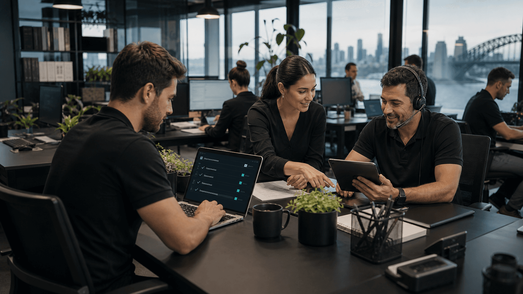 Sydney business team using AI chatbot to handle customer enquiries