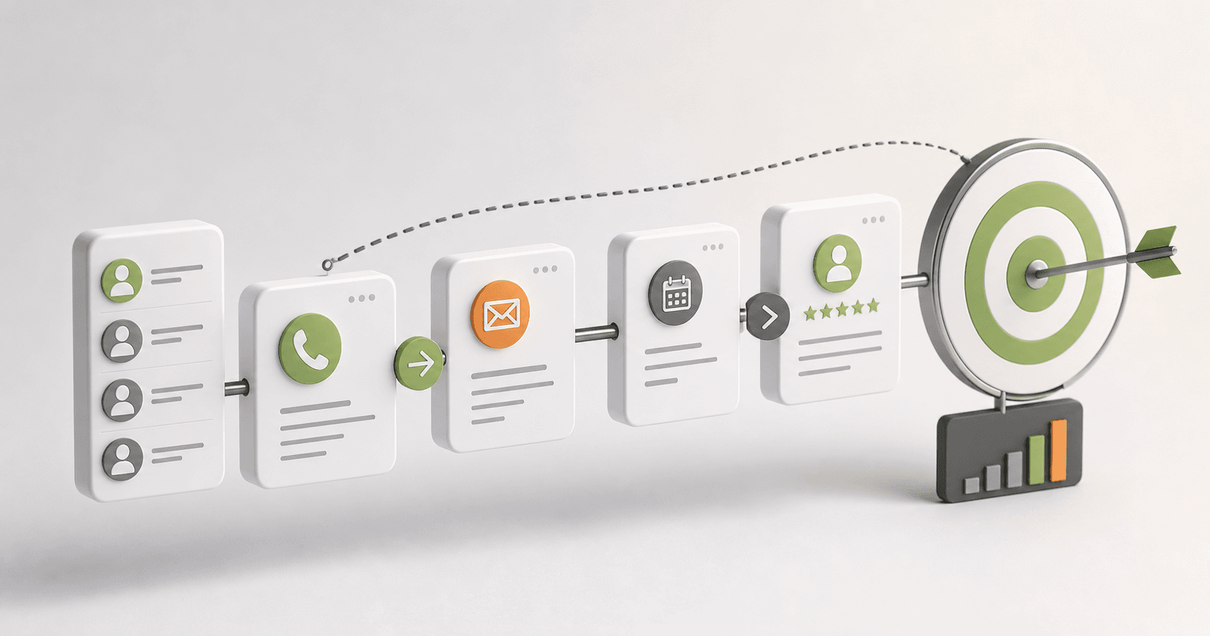 AI sales agent workflow dashboard with CRM pipeline signals