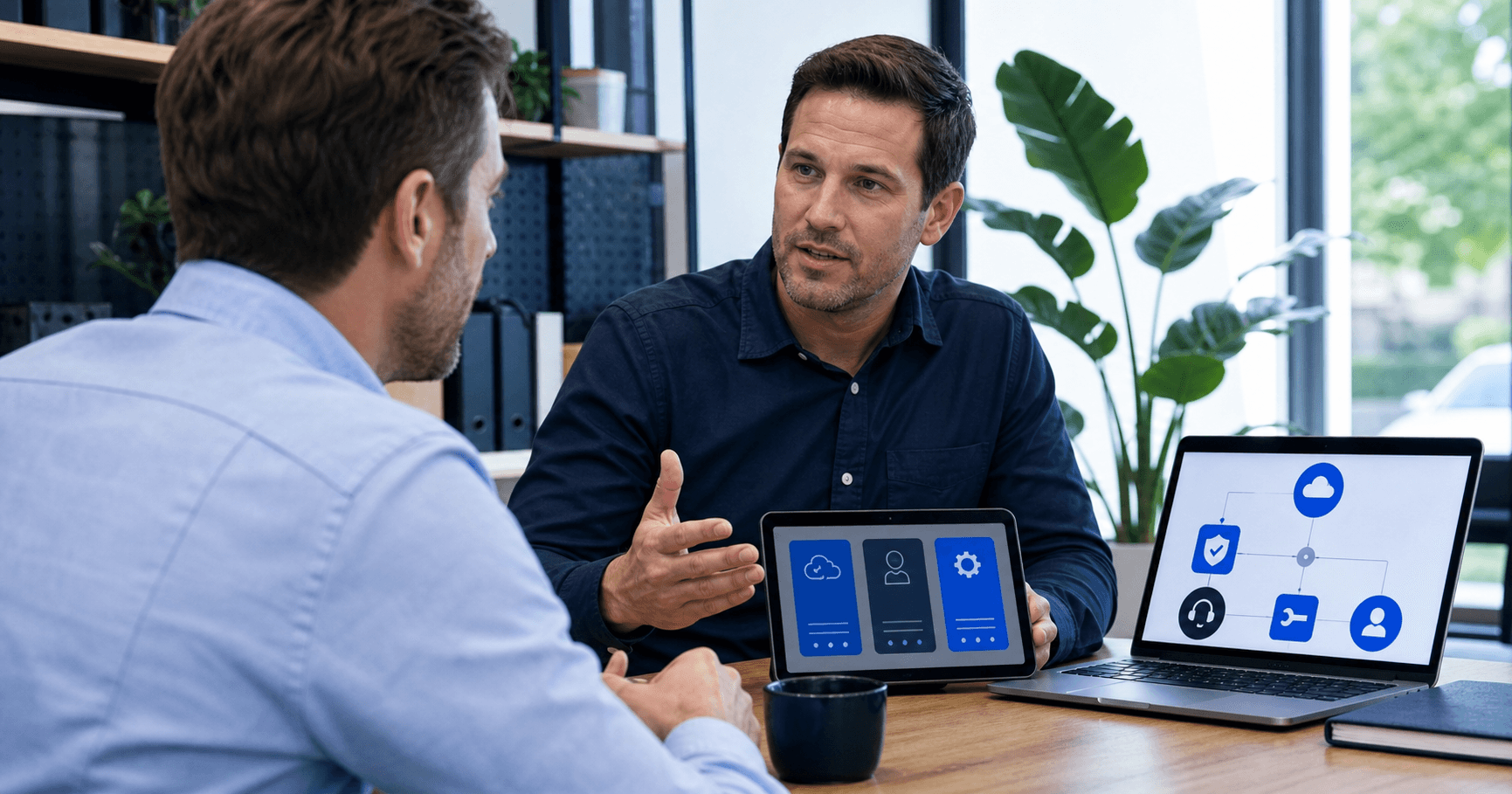 OnIT Solutions engineer troubleshooting medical practice IT systems on-site